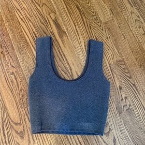 Zara Dark Gray Crop Top